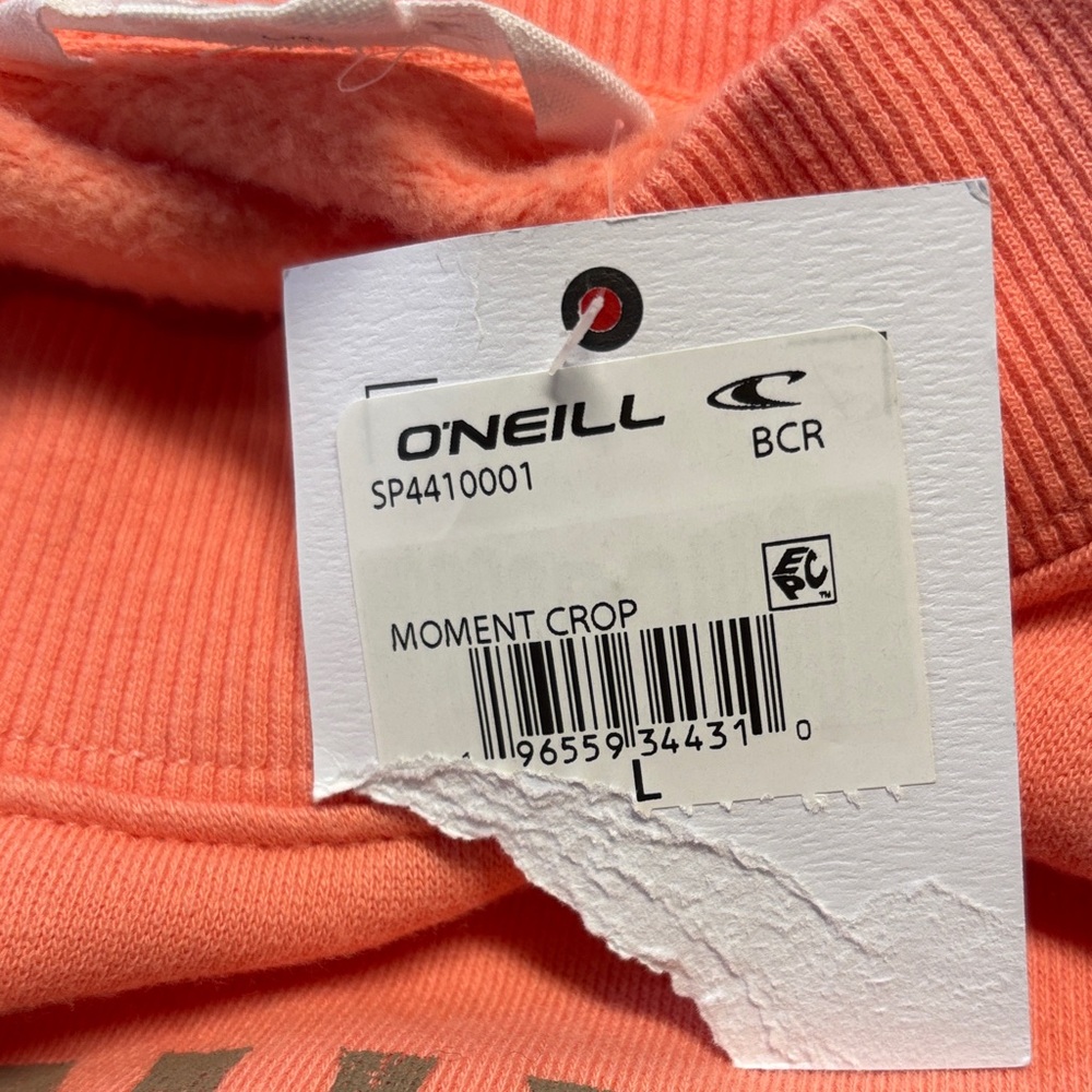 O’Neil Moment Crop Crew Fleece Women's L. NWT - Picture 12 of 13